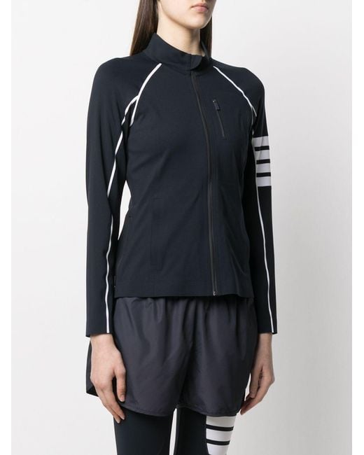 Thom Browne Blue 4-Bar Zip-Up Jacket