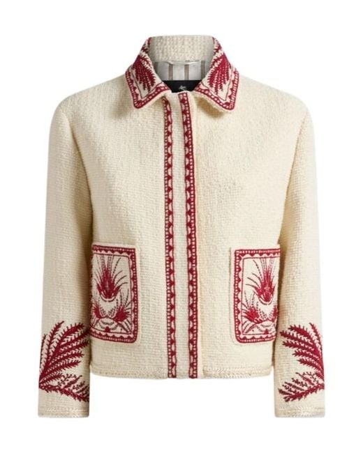 Etro Embroidered Bouclé Wool Jacket