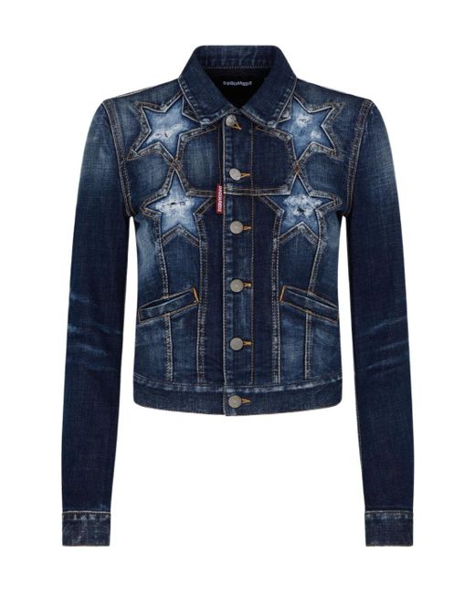 DSquared² Blue Long Sleeve Denim Jacket