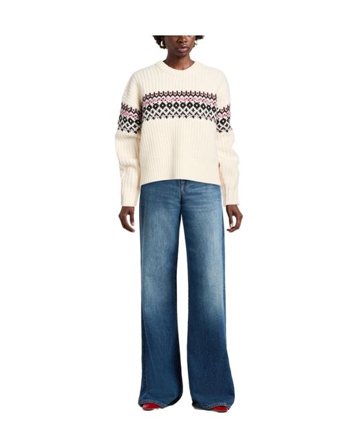 Rag & Bone Natural Multicolour Jumper