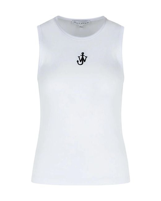 Junya Watanabe White Anchor Embroidered Vest