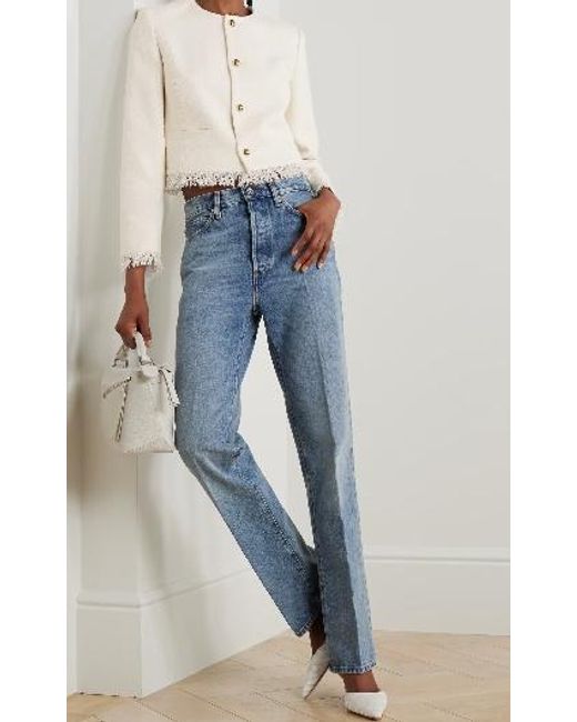 FRAME White Short Fringed Jacket