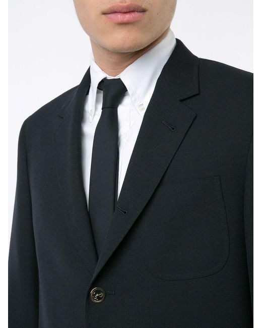 Thom Browne Black Classic Pointed Tie for men
