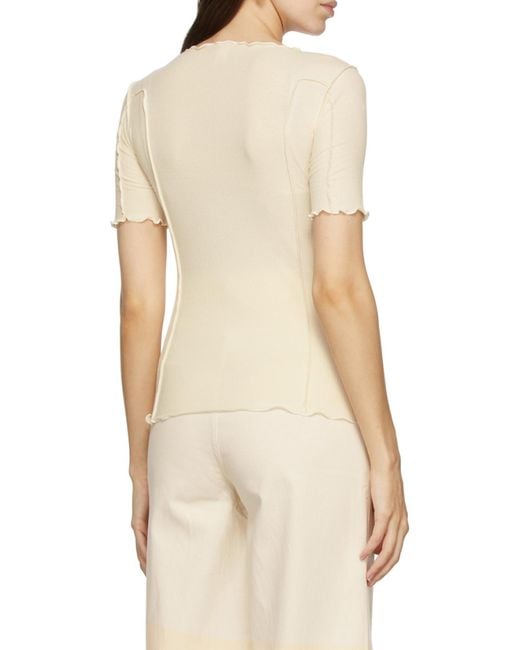 Baserange Natural Omato Stretch-Organic Cotton Top