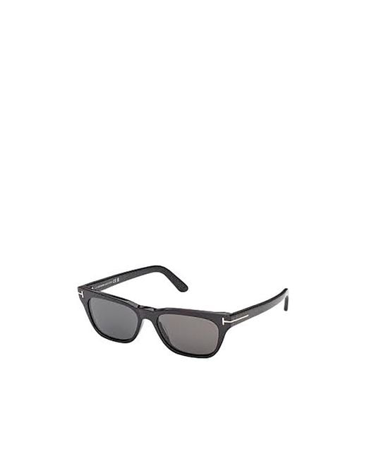 Tom Ford White Eyewear Penn Rectangular Frame Sunglasses for men
