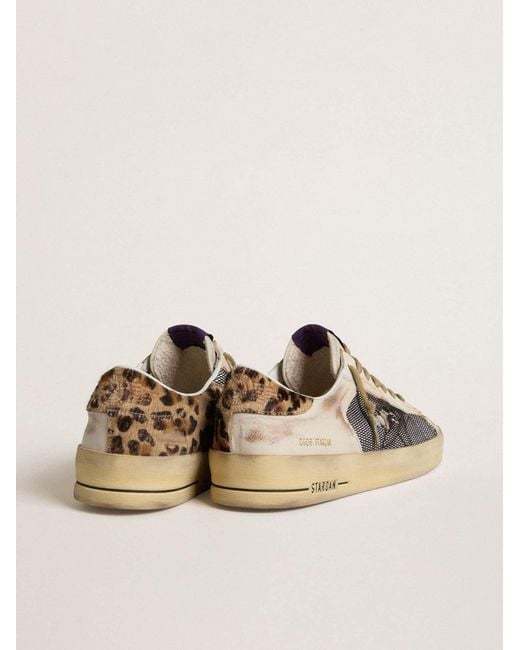 Golden Goose Deluxe Brand Brown Stardan Lace-Up Sneakers for men