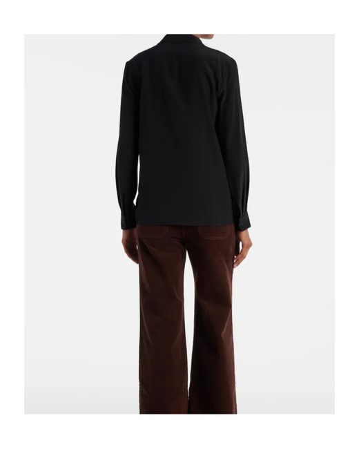 Nili Lotan Black Tie Shirt