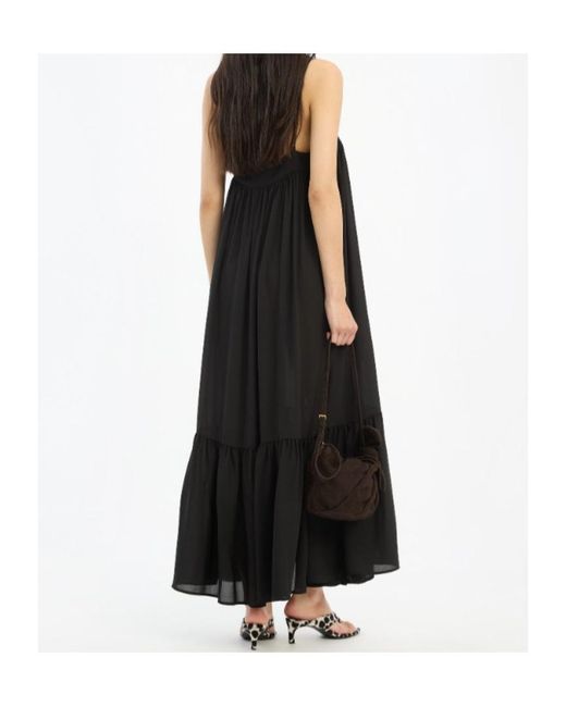 ROTATE BIRGER CHRISTENSEN Black A-Line Maxi Dress
