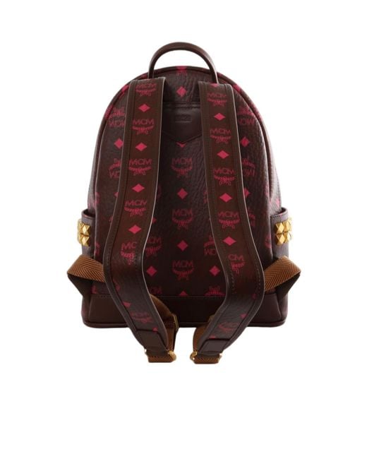 MCM Red Stark Backpack for men