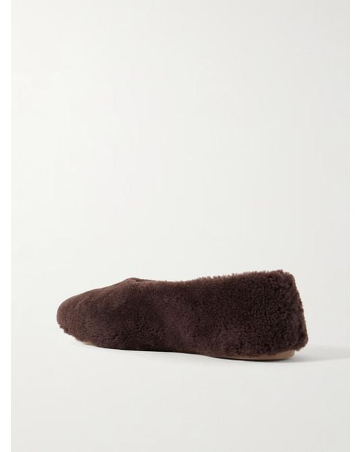 Staud Brown Alba Ballet Flats