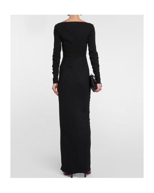 Roland Mouret Black Crepe Gown
