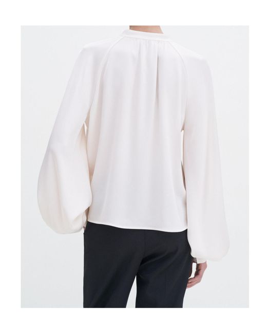 Filippa K White Keyhole Blouse