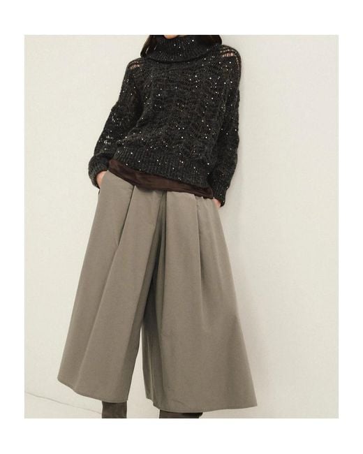 Panicale Brown Silk Top