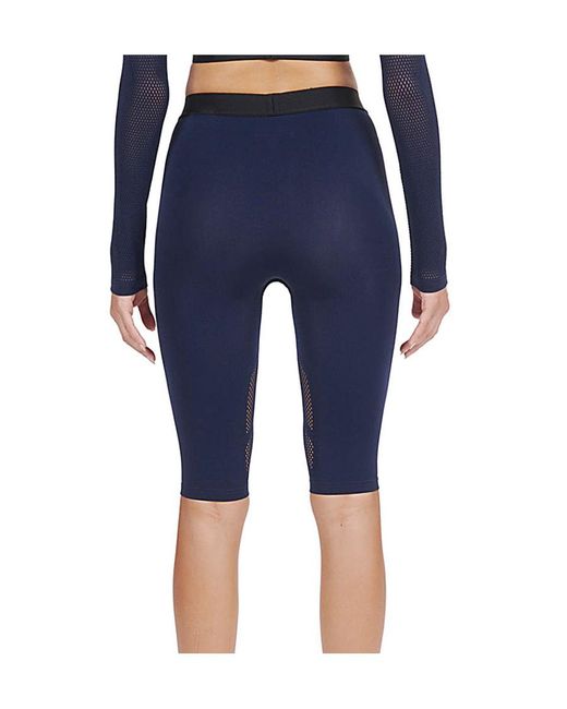 Palm Angels Blue Slim-Fit Mesh-Detail Shorts