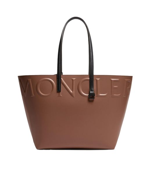 Moncler Brown Very Small Tote Bag