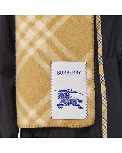 Burberry Natural Plaid Scarf