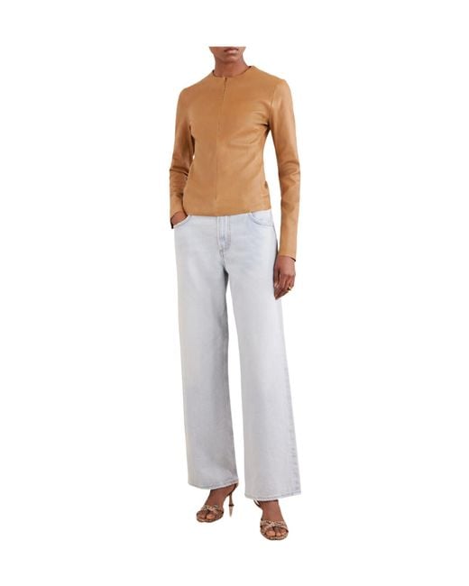 Stouls Brown Imany Leather Top