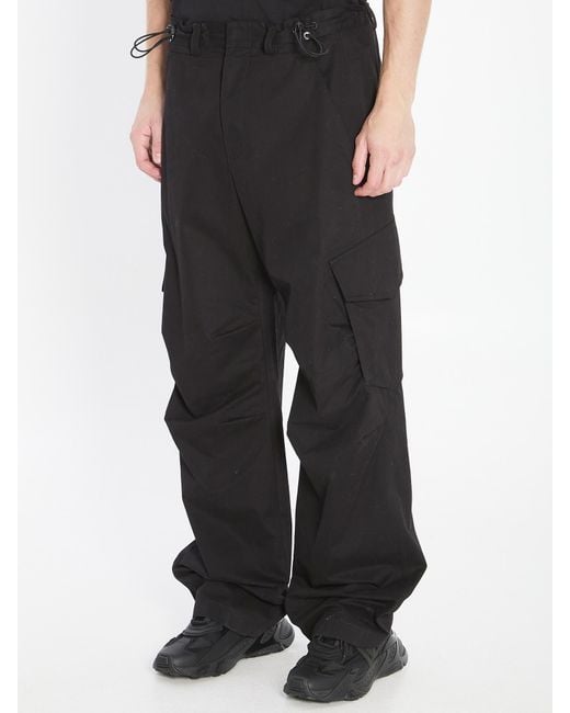 Dolce & Gabbana Black Drawstring Casual Pants for men