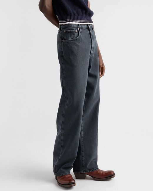 Prada Blue Five-Pocket Denim Jeans for men