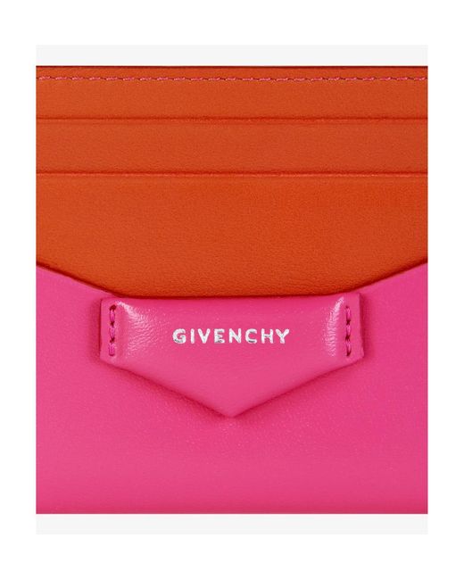 Givenchy Pink Antigona Card Holder