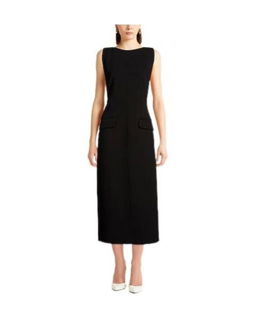 Sportmax Black Fitted Dress