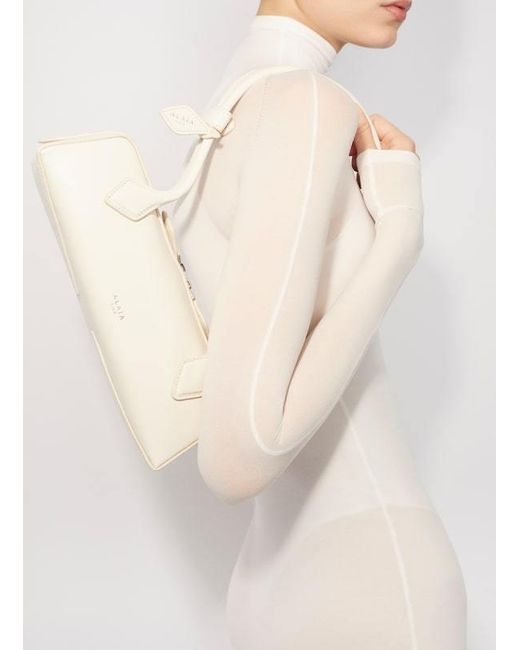 Alaïa White Alaïa Le Teckel Small Shoulder Bag