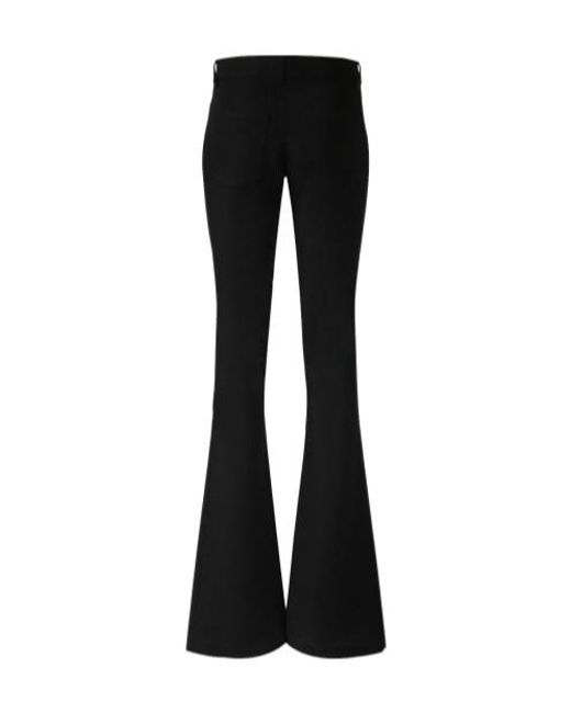 Balmain Black Logo Button Casual Pants