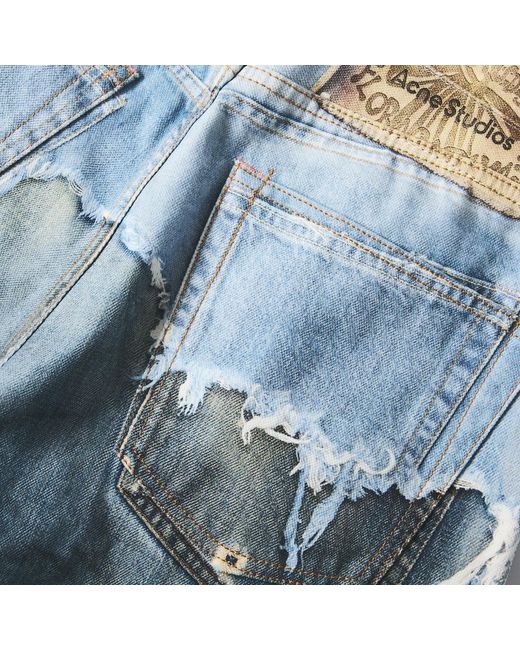 Acne Blue Loose Straight Jeans