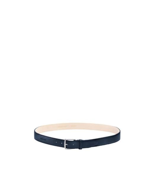 Longchamp White Logo Belt for men