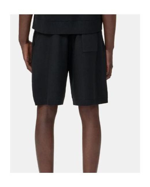 Amiri Black Stud Stripe Bermuda Shorts for men