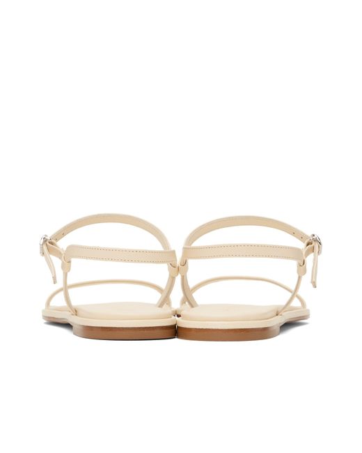 Aeyde White Nettie Open Toe Sandals