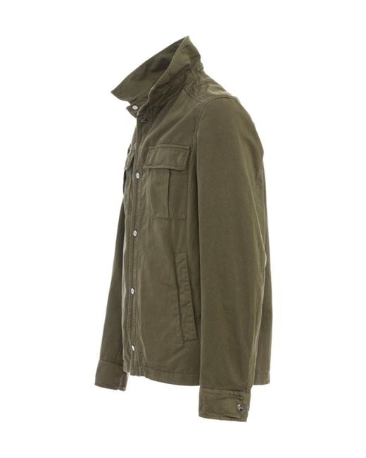 Herno Green Utility Pocket Shirt for men