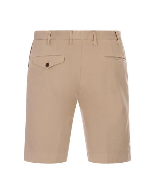 Incotex Natural Button-Up Chino Shorts for men