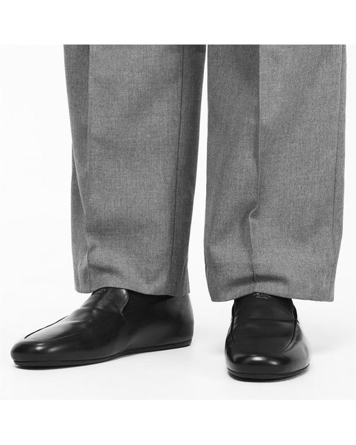 Prada Black Logo Loafers for men