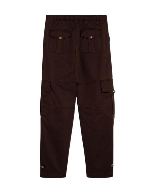 Moschino Brown Belt Loop Casual Pants