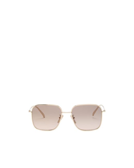 Prada White Aviator-Style Metal Sunglasses