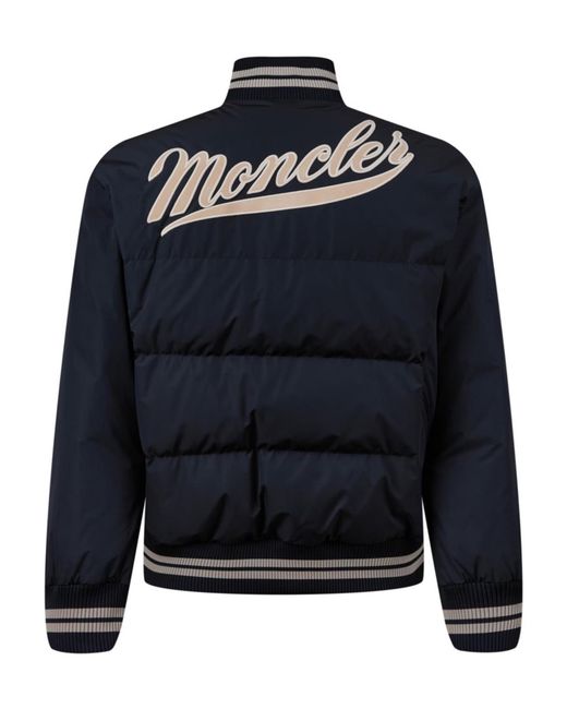 Moncler Blue Latelin Logo Down Jacket for men