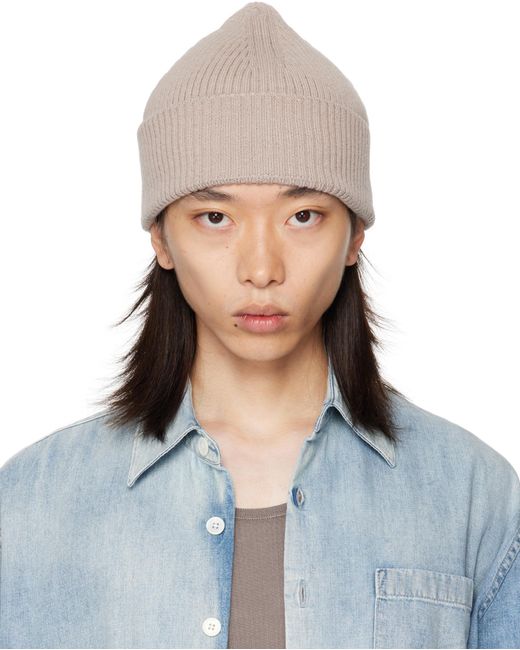 Our Legacy Gray Knit Hat for men