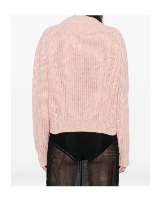 CECILIE BAHNSEN Pink Floral Knit Pullover