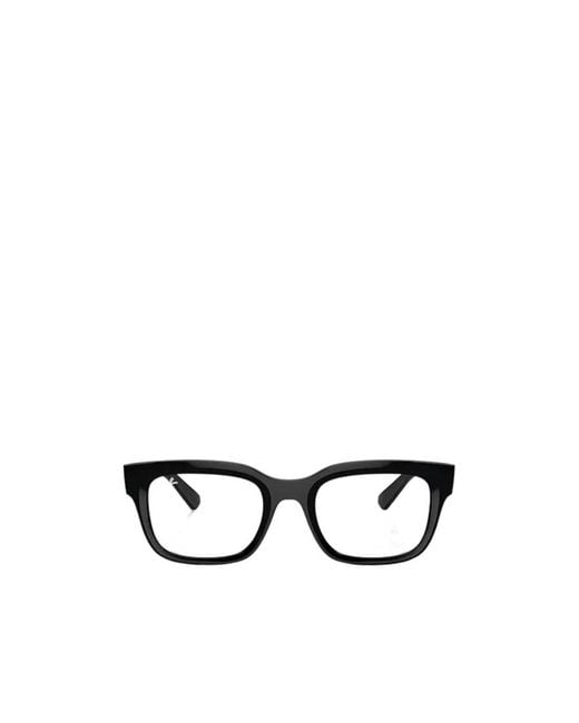 Ray-Ban White Chad Rectangular Frame Glasses for men