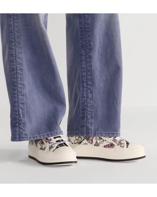 Dior White Walk'N' Platform Sneaker