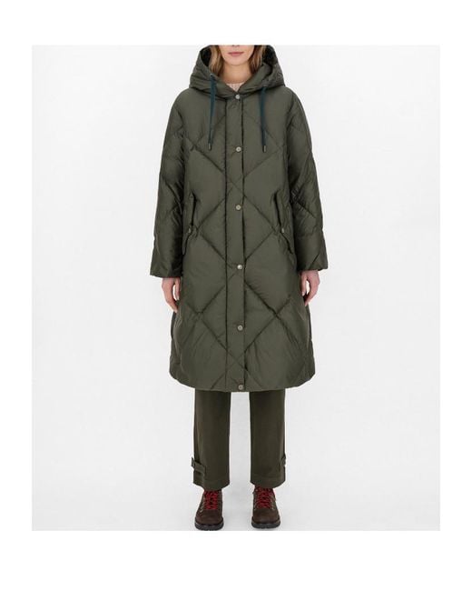 Max Mara Gray Long-Sleeved Down Jacket