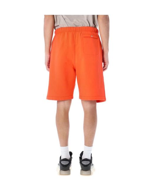 Heron Preston Orange Logo Patch Bermuda Shorts for men