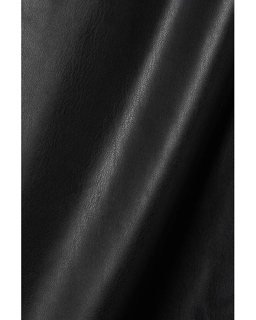 Proenza Schouler Black Short-Sleeved Pleated Dress