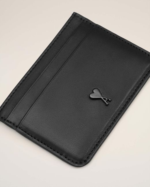 AMI Black Ami De Coeur Leather Cardholder