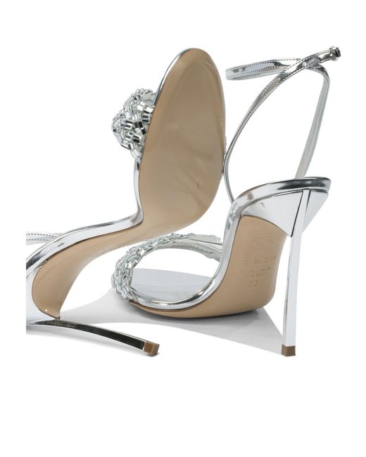 Casadei White High Heel Sandals