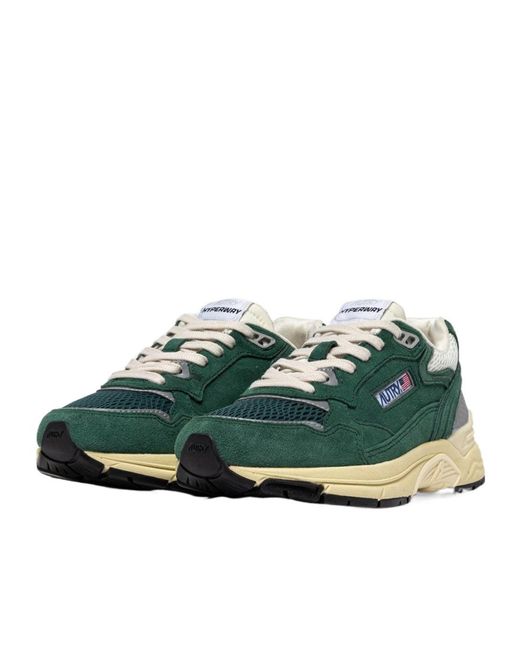 Autry Green Hyperway Low-Top Sneakers for men