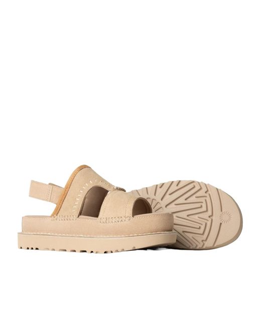 Ugg Natural Round-Headed Flat Sandals
