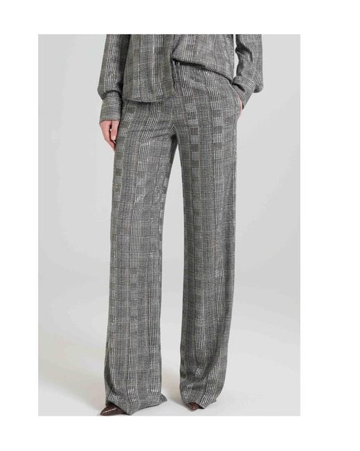 Ermanno Scervino Gray Relaxed Tailored Trousers
