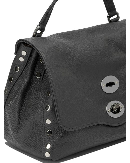 Zanellato Black Postina Daily Small Shoulder Bag